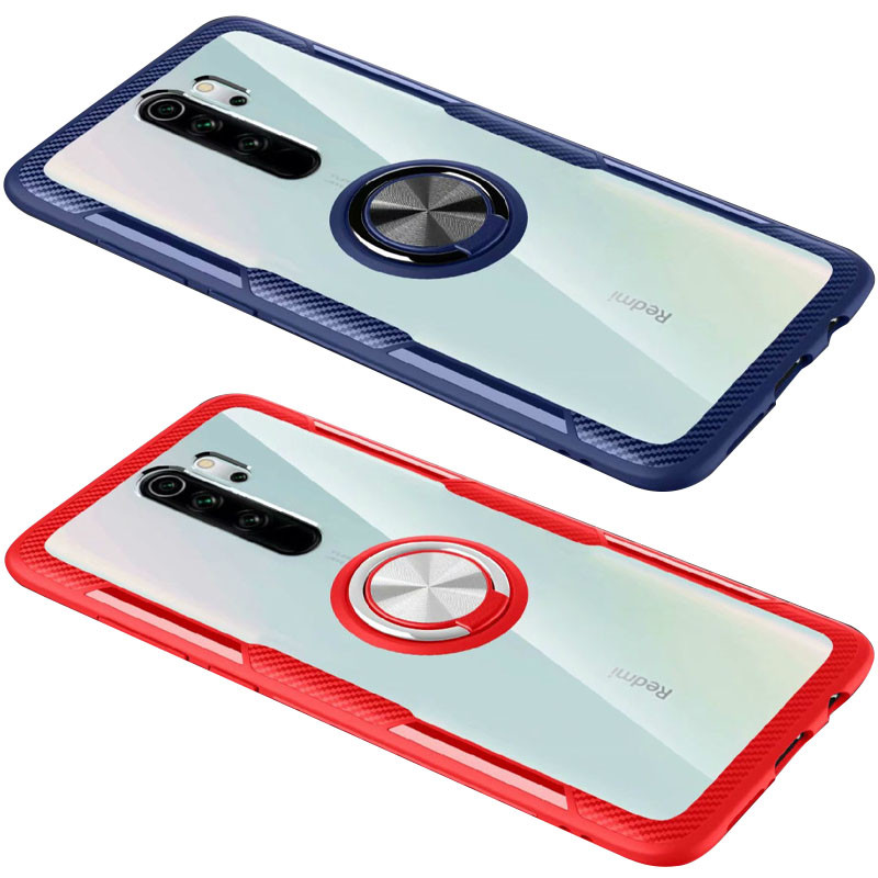TPU+PC чехол Deen CrystalRing for Magnet (opp) для Xiaomi Redmi 9
