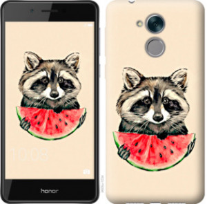 Чехол Енотик с арбузом для Huawei Honor 6C Pro