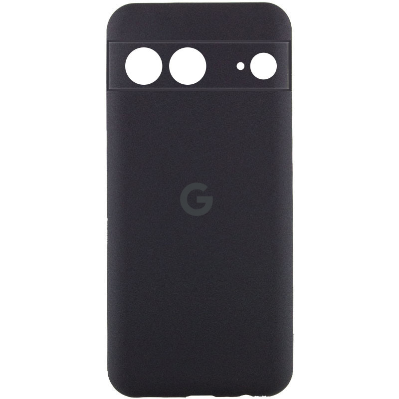 Чохол Silicone Cover Lakshmi Full Camera (AAA) with Logo на Google Pixel 7 (Чорний / Black)