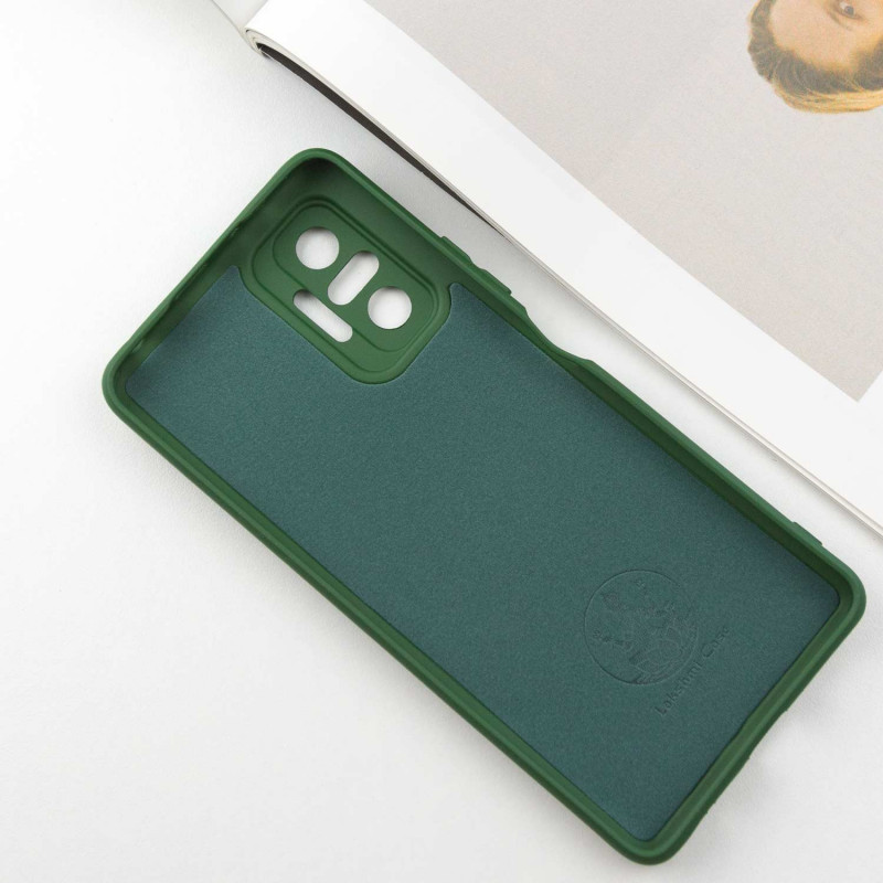 Фото Чохол Silicone Cover Lakshmi Full Camera (A) на Xiaomi Redmi Note 10 Pro / 10 Pro Max (Зелений / Dark green) в маназині vchehle.ua