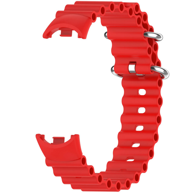 Фото Ремешок Ocean Band для Xiaomi Mi Band 9/8/10 (Красный / Red) на vchehle.ua