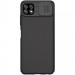 Карбоновая накладка Nillkin Camshield (шторка на камеру) для Samsung Galaxy A22 5G (Черный / Black)