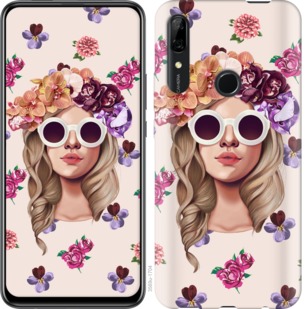 

Чохол Дівчина з квітами v2 на Huawei P Smart Z 741795