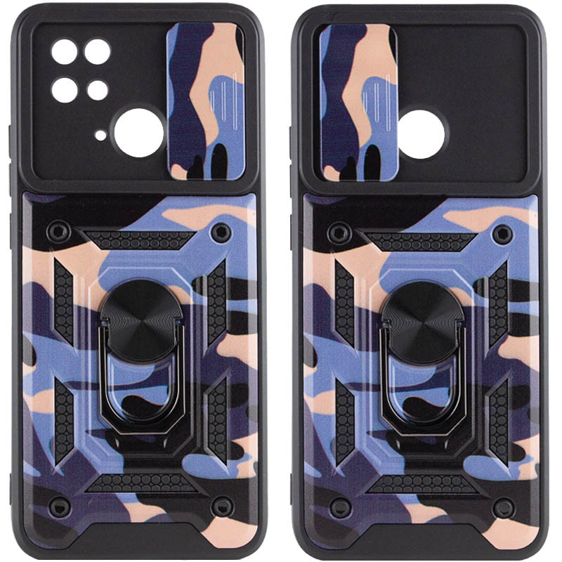 Ударостійкий чохол Camshield Serge Ring Camo на Xiaomi Redmi 10C (Фіолетовий / Army Purple)