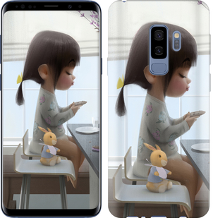 

Чехол Милая девочка с зайчиком для Samsung Galaxy S9 Plus 636381