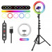 Фото Кільцева світлодіодна LED лампа RGB з триподом Proove Halo (12inch) 10W (Black) на vchehle.ua