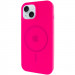 Чохол Silicone Case Full Protective (AA) with Magnetic Safe на Apple iPhone 15 Plus (6.7") (Рожевий / Barbie pink)
