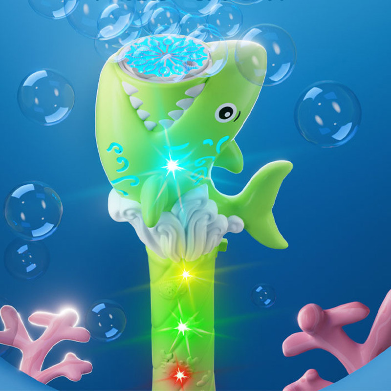 Фото Пистолет с мыльными пузырями H038 Shark + bottle 50ml (Green) в магазине vchehle.ua
