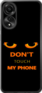 Чехол Don't touch the phone для Oppo A78 4G