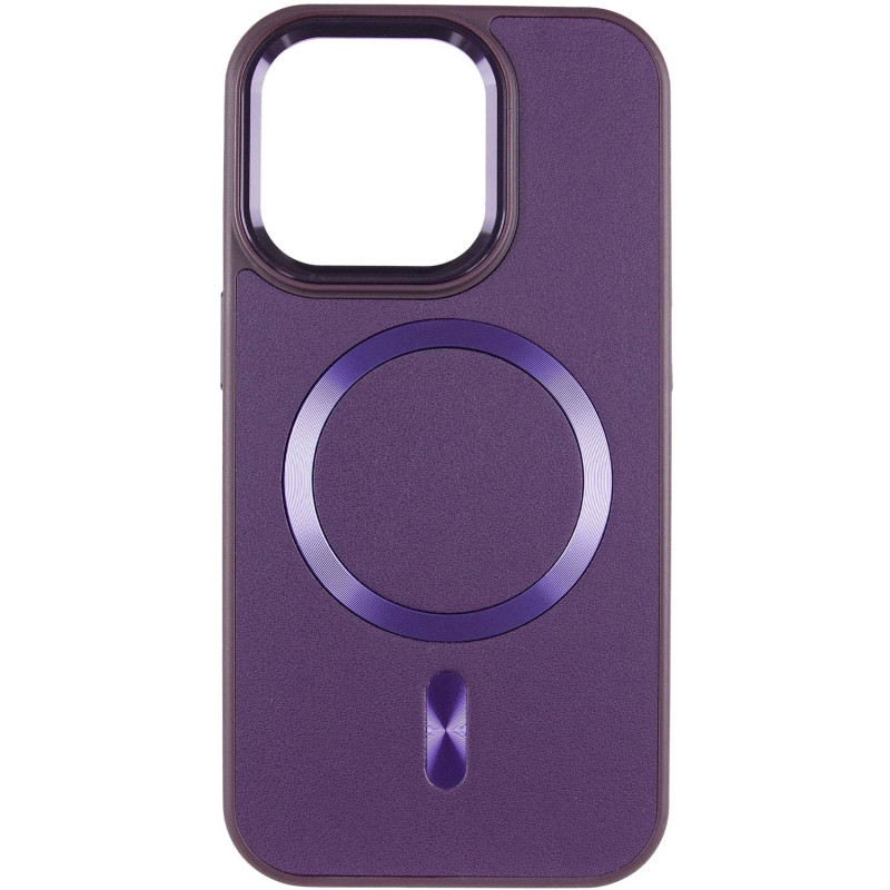 Фото Кожаный чехол SnapCase with Magnetic Safe для Apple iPhone 11 Pro Max (6.5") (Dark Purple) на vchehle.ua