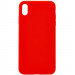 Чехол Silicone Case Full Protective (AA) NO LOGO для Apple iPhone X / XS (5.8") (Красный / Red)