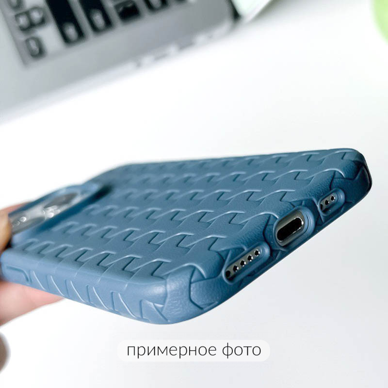 Фото Чохол TPU Weaving на Apple iPhone 16 (6.1") (Blue) на vchehle.ua