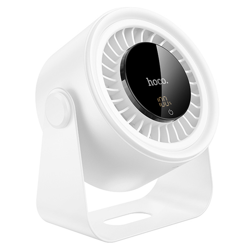 Настольный вентилятор Hoco HX66 desktop circulating fan 3000 mAh (White)