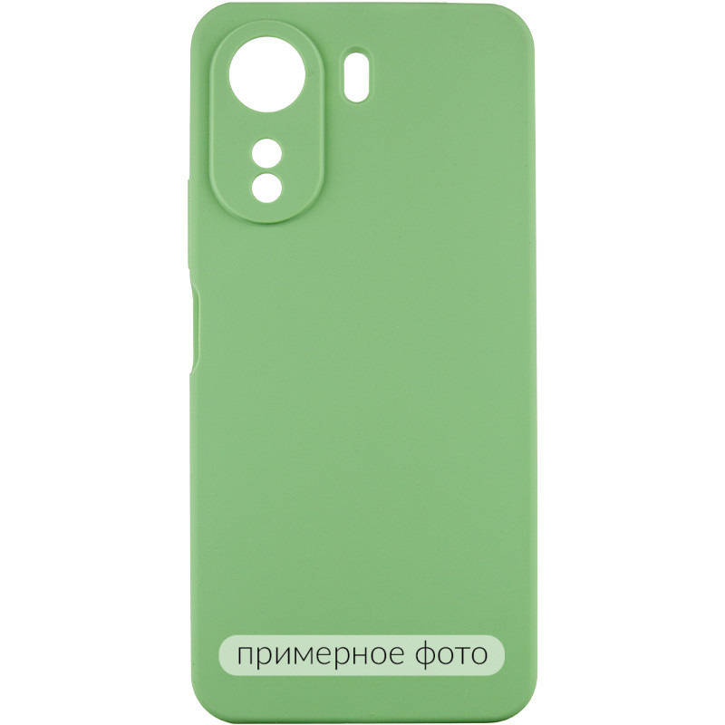 Чохол Silicone Cover Lakshmi Full Camera (AAA) на Xiaomi Redmi 13C / Poco C65 (М'ятний / Mint)