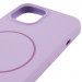 Чохол Silicone Case Full Protective (AA) NO LOGO with Magnetic Safe на Apple iPhone 15 (6.1") (Бузковий / Lilac) в магазині vchehle.ua