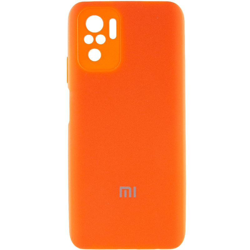 Чохол Silicone Cover Full Camera (AA) Xiaomi Redmi Note 10 / Note 10s (Помаранчевий / Neon Orange)