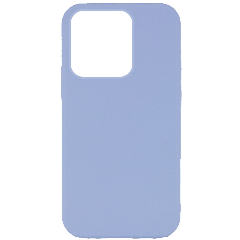 Чехол Silicone Case Full Protective (AA) NO LOGO для Apple iPhone 15 Pro Max (6.7") (Голубой / Lilac Blue)