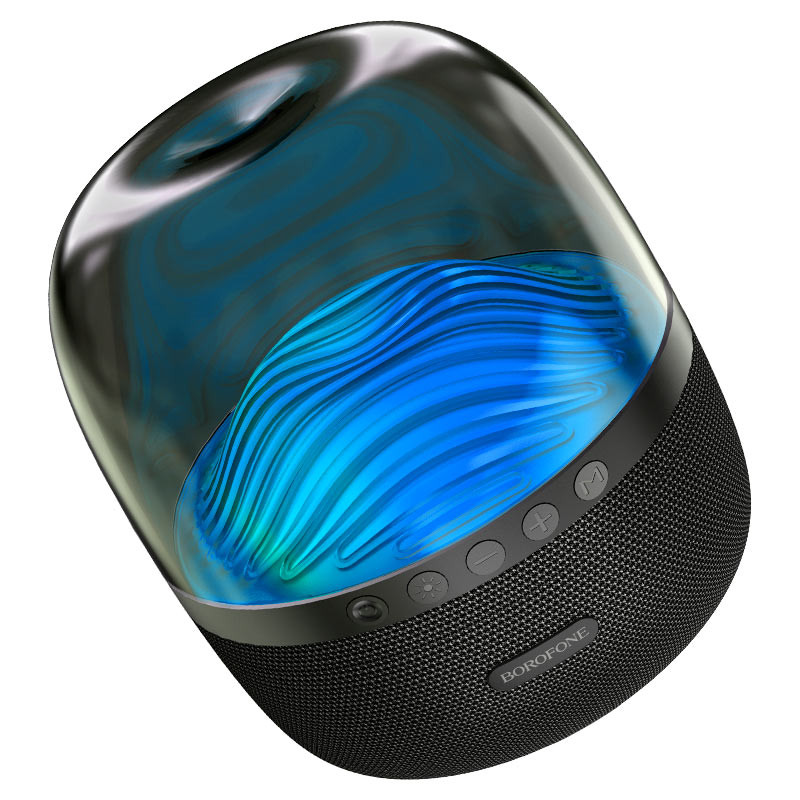 Фото Bluetooth Колонка Borofone BP8 Glazed colorful luminous (Чорний) на vchehle.ua