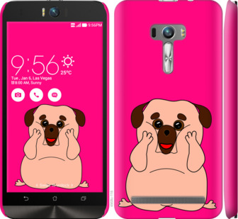 

Чехол Весёлый мопс для Asus ZenFone Selfie ZD551KL 928711