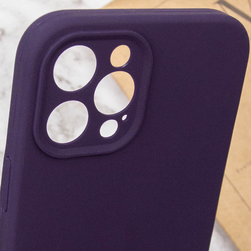 Заказать Чехол Silicone Case Full Camera Protective (AA) NO LOGO для Apple iPhone 12 Pro (6.1") (Фиолетовый / Elderberry) на vchehle.ua