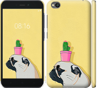 

Чохол Мопс з кактусом на Xiaomi Redmi Go 795671