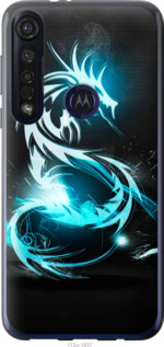 

Чохол Біло-блакитний вогненний дракон на Motorola G8 Plus 1587055