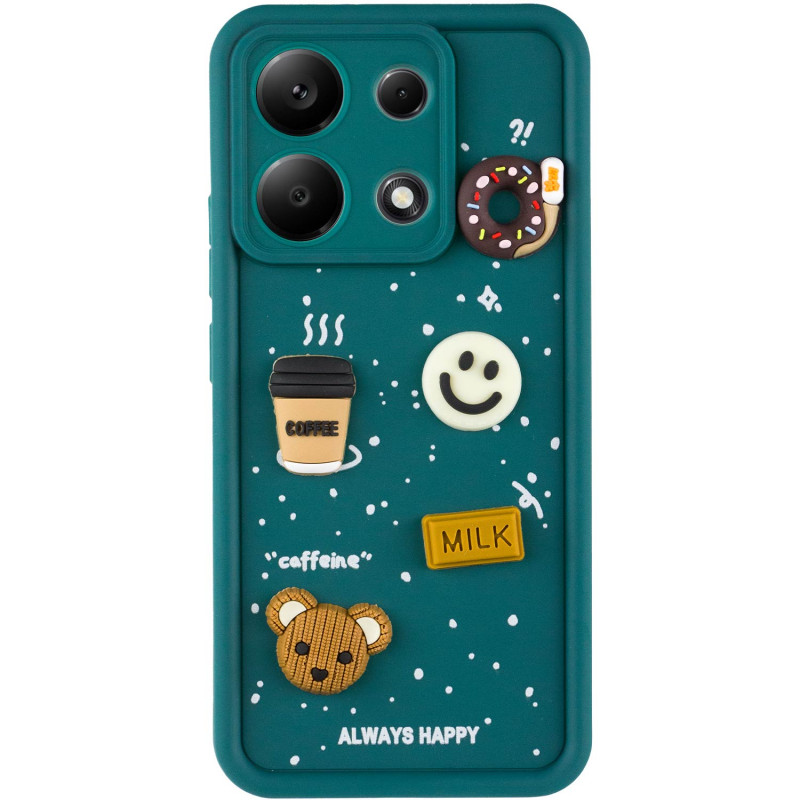 Фото Чохол TPU Toys Case на Xiaomi Redmi Note 13 4G (Pine Green / Always Happy) на vchehle.ua