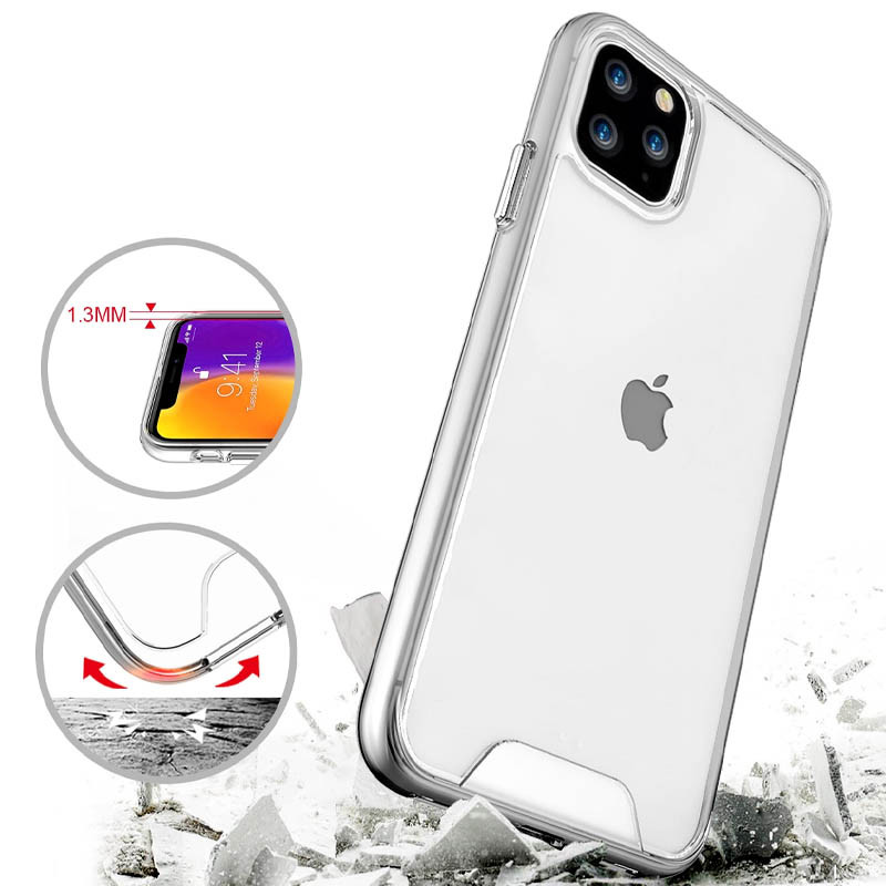 Купити Чохол TPU Space Case transparent на Apple iPhone 11 Pro Max (6.5") (Прозорий) на vchehle.ua