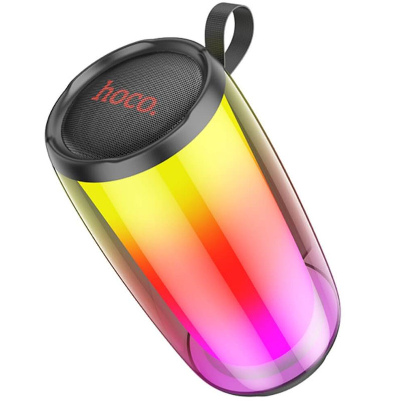 Уценка Bluetooth Колонка Hoco HC18 Jumper colorful luminous (Поврежденная упаковка / Black)