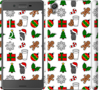 

Чехол Новогодний 16 для Sony Xperia X F5122 819055