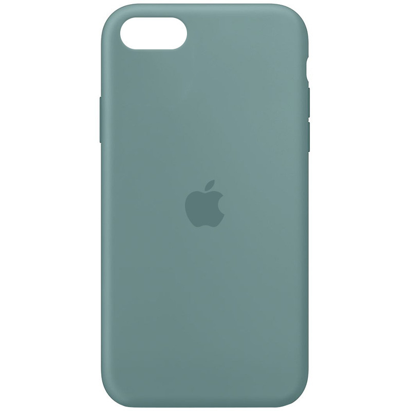 Чехол Silicone Case Full Protective (AA) для Apple iPhone SE (2020) (Зеленый / Cactus)