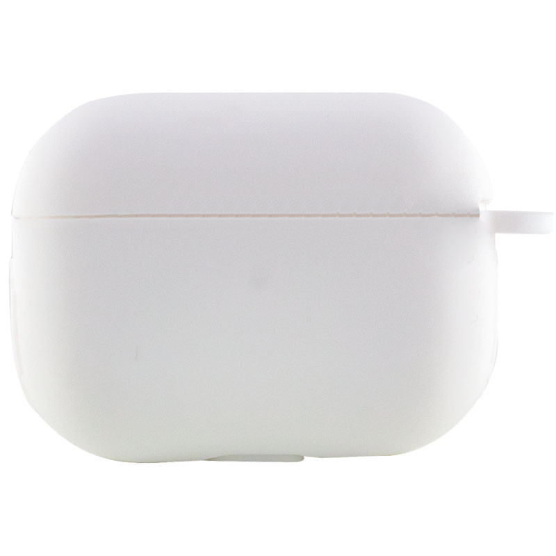 Фото Силіконовий футляр New з карабіном для навушників Airpods Pro (Білий / White) на vchehle.ua