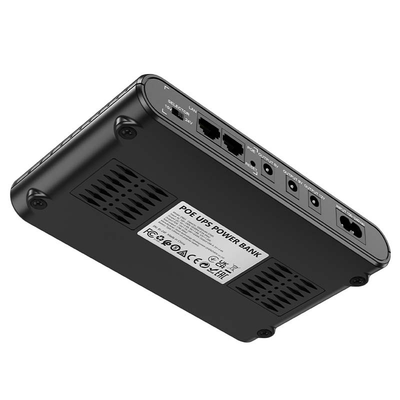 Фото Джерело безперебійного живлення Hoco DB63 Portable DC UPS для роутерів 5V/9V/12V 10000 mAh (Black) в маназині vchehle.ua