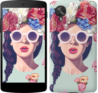

Чехол Девушка с цветами для LG X Power K220DS 95707