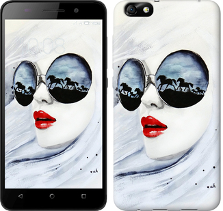 

Чохол Дівчина аквареллю на Huawei Nova 2S 605310