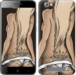

Чехол Девушка с татуировкой для ZTE A610 644555