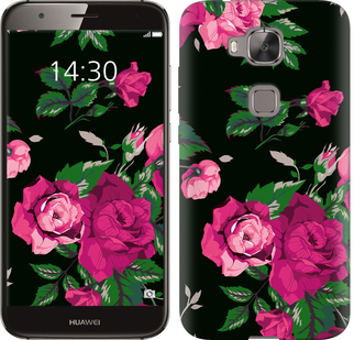 

Чехол Розы на черном фоне для Huawei G8 547117