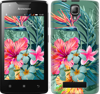 

Чехол Тропические цветы v1 для Lenovo A1000 844965