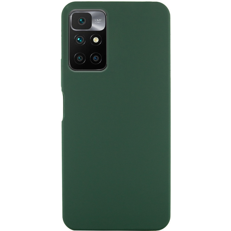Чохол Silicone Cover Lakshmi (AA) на Xiaomi Redmi 10 (Зелений / Dark green)