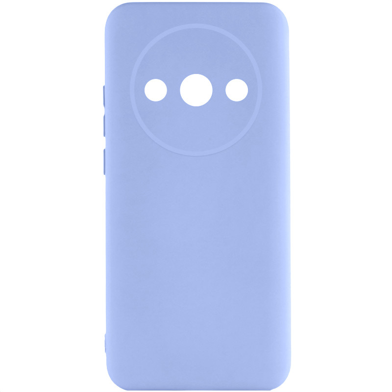 Чехол TPU GETMAN Liquid Silk Full Camera для Xiaomi Redmi A3 (Сиреневый / Light purple)
