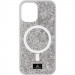 TPU чехол Bling World Rock Diamond with Magnetic Safe для Apple iPhone 14 (6.1") (Silver)