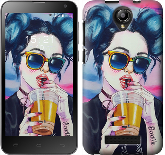 

Чехол Арт-девушка в очках для Fly IQ4514 247282