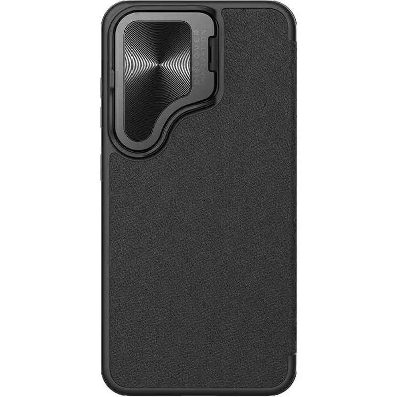 Фото Кожаный чехол (книжка) Nillkin Qin Prop для Samsung Galaxy S24+ (Black) на vchehle.ua