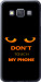 Чехол Don't touch the phone для Samsung Galaxy A3 A300H