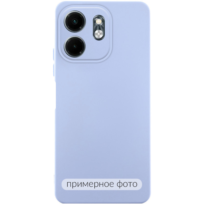 Чехол TPU GETMAN Liquid Silk Full Camera для Xiaomi Redmi Note 11 (Global) / Note 11S (Сиреневый / Light purple)