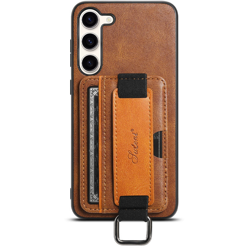 Шкіряний чохол Wallet case and straps на Samsung Galaxy A54 5G (Коричневий / Brown)