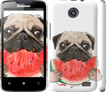

Чехол Мопс и арбуз для Lenovo A820 843565