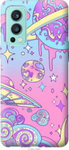 Чехол Розовая галактика для OnePlus Nord 2