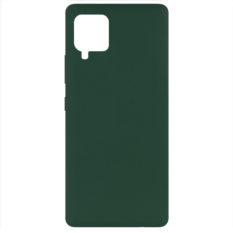 Чохол Silicone Cover Full without Logo (A) на Samsung Galaxy A42 5G (Зелений / Dark green)