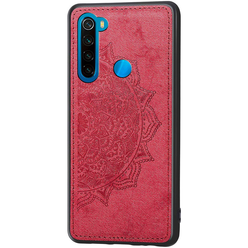 

TPU+Textile чехол Mandala с 3D тиснением для Xiaomi Redmi Note 8 (Красный) 768731